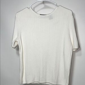 Laura Scott Elegant White Women's Top